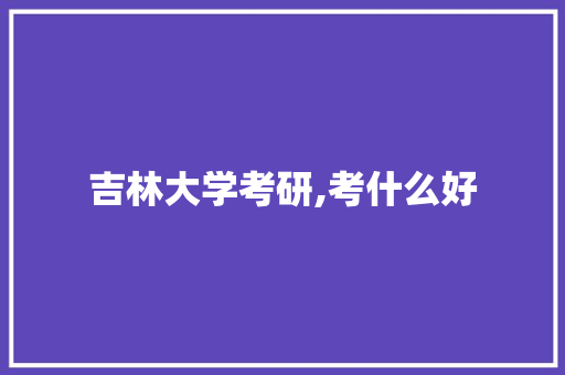 吉林大学考研,考什么好 管理论文