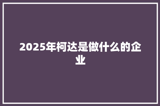 2025年柯达是做什么的企业 个人写作